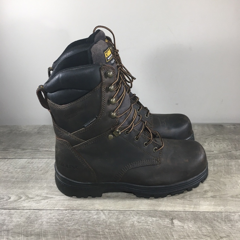 Carolina Boots Surveyor Insulated Waterproof Work Gaucho Leather Mens Boots 10